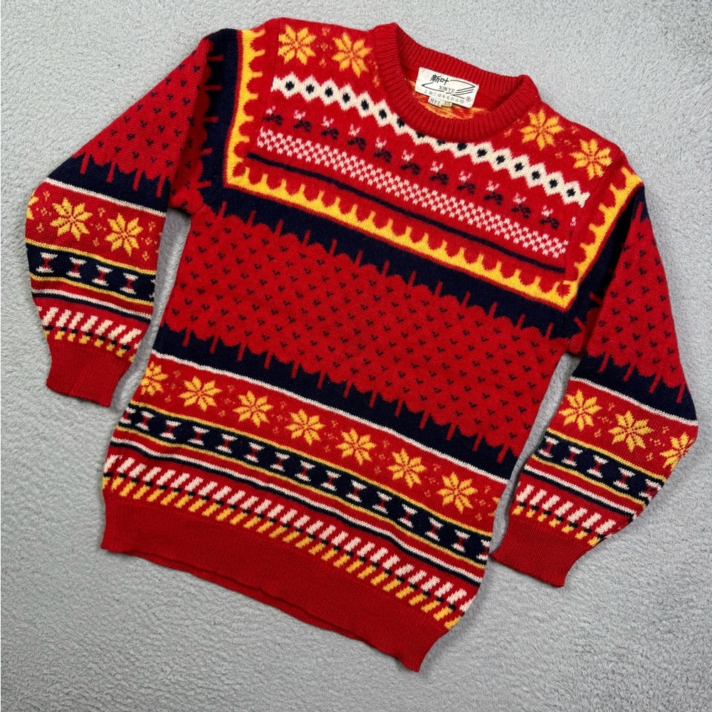 Kids vintage 100%‎ wool Sweater